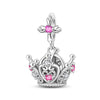 Diy Jewelry Bracelet Accessories Queen Princess Crown Birthday Cake Charm Beads Silver Plated Dripping Oil Style