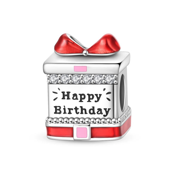 Diy Jewelry Bracelet Accessories Queen Princess Crown Birthday Cake Charm Beads Silver Plated Dripping Oil Style