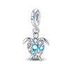 Diy Jewelry Bracelet Accessories Silver Plated Crayfish Crab Luminous Bottle Charm Hanging Beads Dripping Oil Design
