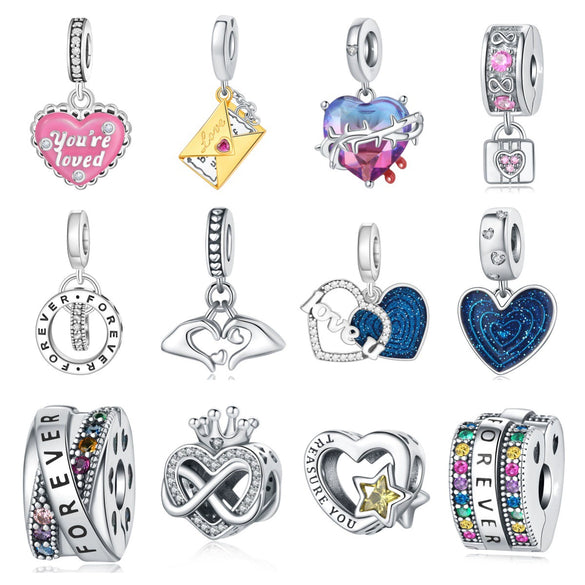 Diy Jewelry Bracelet Accessories Silver Plated Dripping Oil Cross Charm Pendant Beads