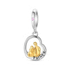 Diy Jewelry Bracelet Accessories 925 Sterling Silver Charm Beads Hug Hand In Hand Pendant With Dripping Oil Design And Original Design Style