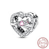 Diy Jewelry Bracelet Accessories 925 Sterling Silver Charm Bow Fixed Clip Rubber Plug Positioning Buckle With Dripping Oil Design