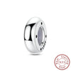 Diy Jewelry Bracelet Accessories 925 Sterling Silver Charm Bow Fixed Clip Rubber Plug Positioning Buckle With Dripping Oil Design