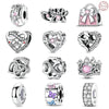Diy Jewelry Bracelet Accessories 925 Sterling Silver Charm Bow Fixed Clip Rubber Plug Positioning Buckle With Dripping Oil Design