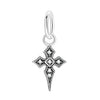 Diy Jewelry Bracelet Accessories 925 Sterling Silver Vintage Cross Celtic Knot Crystal Star Bead Charm Pendant With Dripping Oil Design