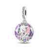 Diy Jewelry Bracelet Pendant Squirrel Cute Animal Beaded Accessories Silver Plated Dripping Oil Style For Women