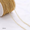 Diy Jewelry Copper Chain Handmade Personality Minimalist 14K Gold Electroplated Accessories