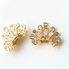 Diy Jewelry Earrings Copper Crown Mermaid Tail Small Wings Real Gold Electroplated With Pearl Decorative Accessories