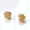Diy Jewelry Earrings Copper Crown Mermaid Tail Small Wings Real Gold Electroplated With Pearl Decorative Accessories