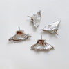 Diy Jewelry Earrings Copper Crown Mermaid Tail Small Wings Real Gold Electroplated With Pearl Decorative Accessories