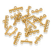 Diy Jewelry Making Stainless Steel Multistrand Porous Curved Connector Accessories Electroplated