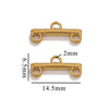 Diy Jewelry Making Stainless Steel Multistrand Porous Curved Connector Accessories Electroplated