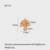Diy Jewelry Stainless Steel Oil Dripping Fruit Pattern Pendants Earrings Bracelets Necklaces Accessories