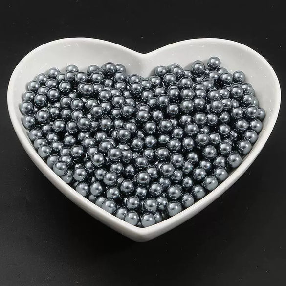 Diy Manual Glue Filler Accessories Nonporous Abs Imitation Pearl Beads Natural Style