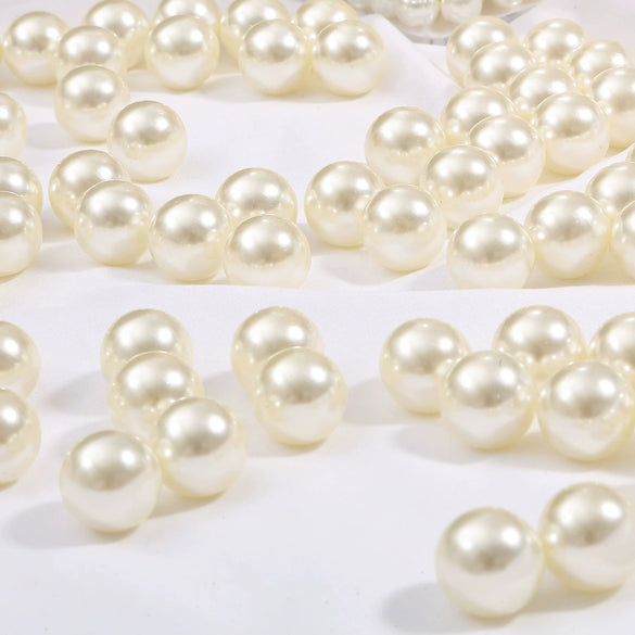 Diy Manual Glue Filler Accessories Nonporous Abs Imitation Pearl Beads Natural Style