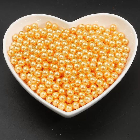 Diy Manual Glue Filler Accessories Nonporous Abs Imitation Pearl Beads Natural Style