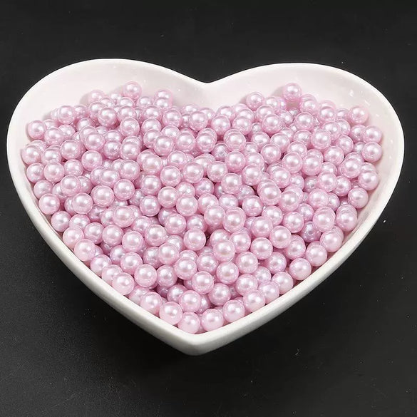 Diy Manual Glue Filler Accessories Nonporous Abs Imitation Pearl Beads Natural Style