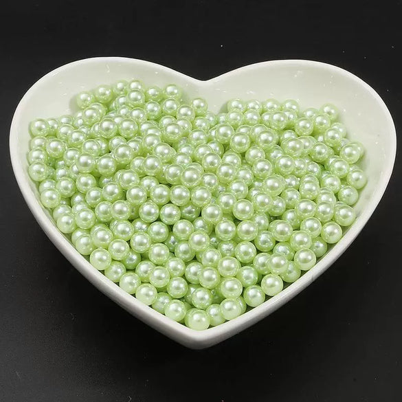 Diy Manual Glue Filler Accessories Nonporous Abs Imitation Pearl Beads Natural Style