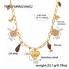 Diy Multiaccessory Burgundy Oil Dripping Heart Necklace And Bracelet Set In Stainless Steel With Diamonds Electroplated For Women