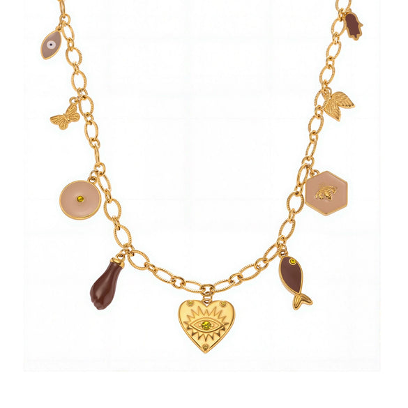 Diy Multiaccessory Burgundy Oil Dripping Heart Necklace And Bracelet Set In Stainless Steel With Diamonds Electroplated For Women