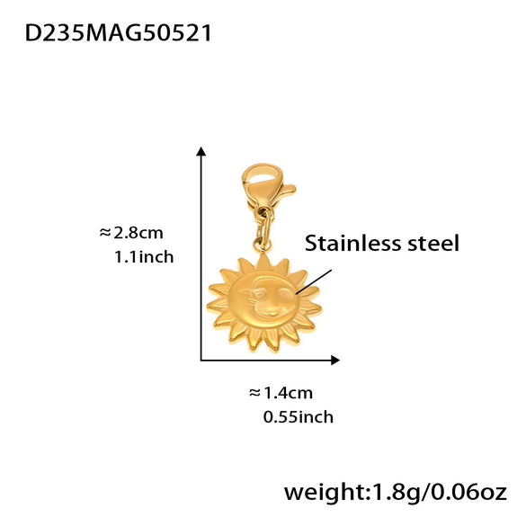 Diy Multifittings Bracelet Stainless Steel Geometric Pattern Electroplated Women's Foot Accessories