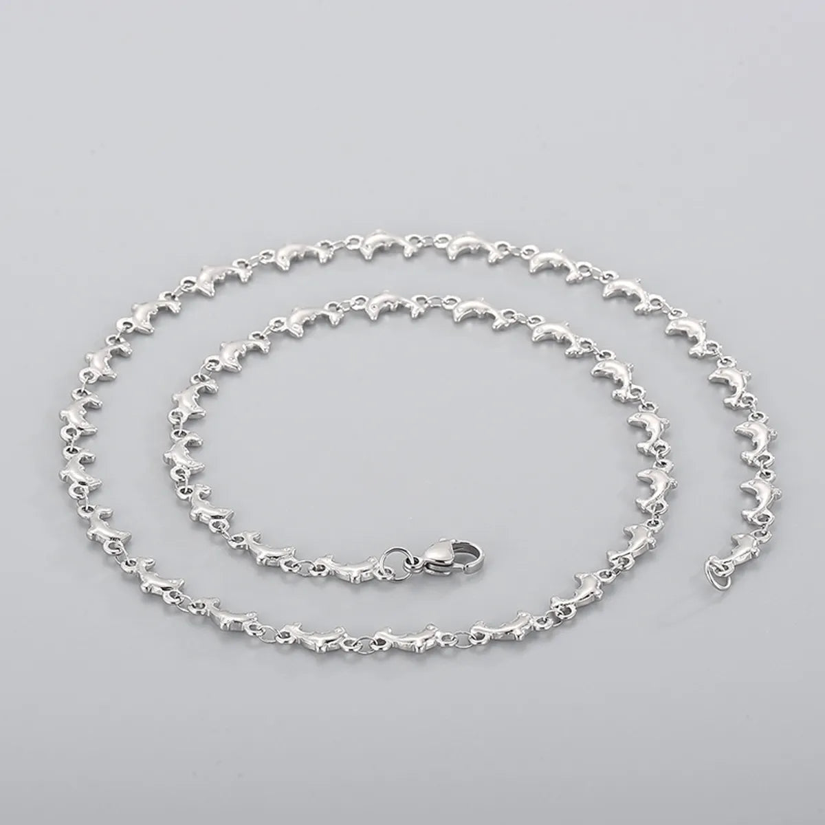 Dolphin Stainless Steel Chain Necklace