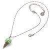 Dopamine Necklace Copper Drop Shape Set With Diamonds Furnace Vacuum Plating Colorpreserving Colorful Ice Cream Gourmet Series Unisex