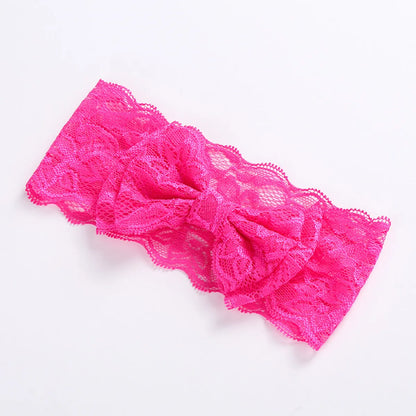 Double Lace Bow Baby Hairband Headband Girls Simple Hair Accessories