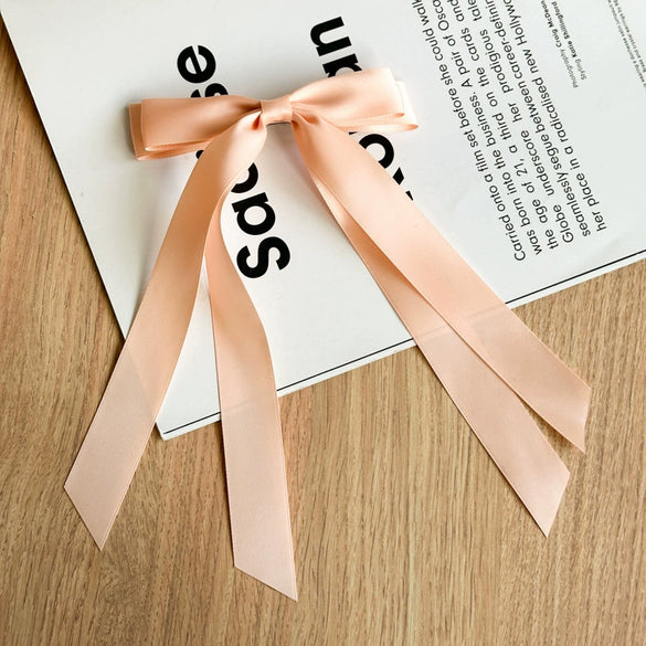 Double Layer Hairpin Bow Ribbon Hair Accessories Polyester Fiber Handmade Women's