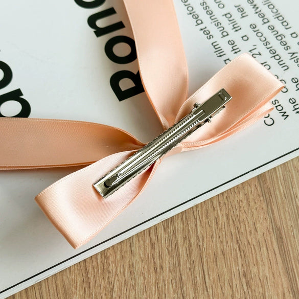 Double Layer Hairpin Bow Ribbon Hair Accessories Polyester Fiber Handmade Women's