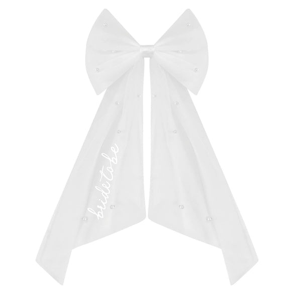 Double Layer Nylon Bow Mesh Headdress For Women Embroidery Hairpin