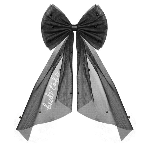 Double Layer Nylon Bow Mesh Headdress For Women Embroidery Hairpin