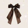Double Layer Satin Ribbon Hairpin Polyester Material Cute Broken Bow Shape Handmade Women's Hair Accessory