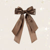 Double Layer Satin Ribbon Hairpin Polyester Material Cute Broken Bow Shape Handmade Women's Hair Accessory