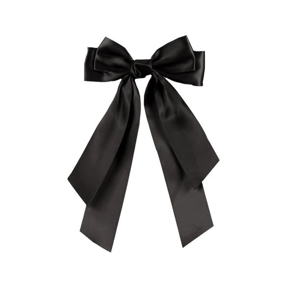 Double Layer Satin Ribbon Hairpin Polyester Material Cute Broken Bow Shape Handmade Women's Hair Accessory