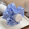Double Layer Striped Love Hair Ring Fabric Handmade High Elastic Women