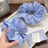 Double Layer Striped Love Hair Ring Fabric Handmade High Elastic Women