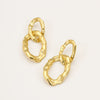 Double Ring Ring Buckle Earrings Stainless Steel Electroplating Fashion Women's