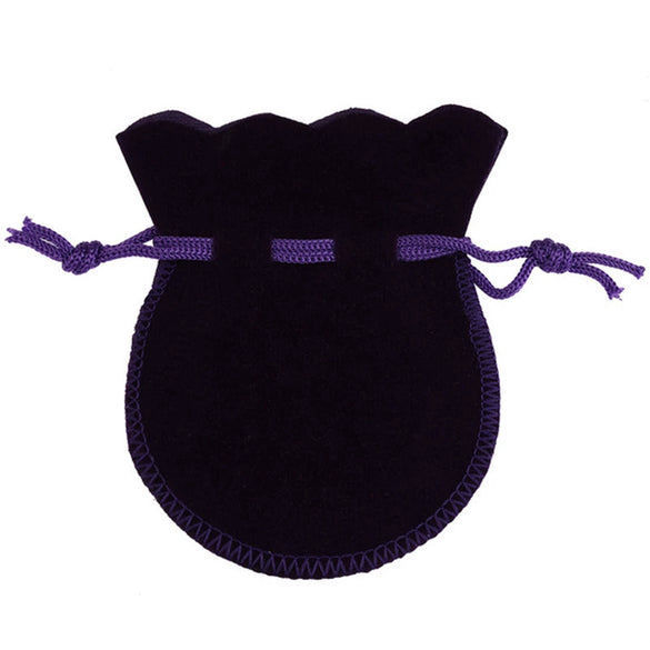 Double Sided Velvet Dustproof Jewelry Storage Bag Gourd Shape Ring Earring Gift Pouch Cloth Packaging Bag