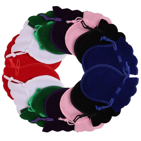 Double Sided Velvet Dustproof Jewelry Storage Bag Gourd Shape Ring Earring Gift Pouch Cloth Packaging Bag