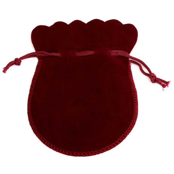Double Sided Velvet Dustproof Jewelry Storage Bag Gourd Shape Ring Earring Gift Pouch Cloth Packaging Bag