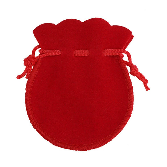 Double Sided Velvet Dustproof Jewelry Storage Bag Gourd Shape Ring Earring Gift Pouch Cloth Packaging Bag