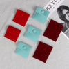 Double Sided Velvet Snap Button Jewelry Packaging Pouch Fabric Necklace Storage Bag Moisture Proof Scratch Resistant