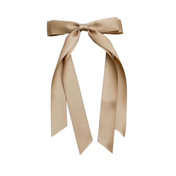 Doublelayer Hairpins With Bow Ribbons Polyester Fiber Handmade Women's Hair Accessories