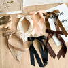 Doublelayer Hairpins With Bow Ribbons Polyester Fiber Handmade Women's Hair Accessories