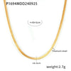 Doublelayer Love Inlaid Zircon Clavicle Necklace Bracelet Set Stainless Steel With Pvd Gold Plated Sweet Style For Women