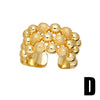 Doublelayer Ring Jewelry Retro Highgrade Goldplated For Female