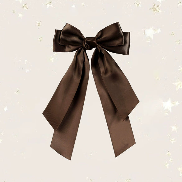 Doublelayer Satin Ribbon Broken Bow Hairpin Polyester Handmade Women's Hair Accessories