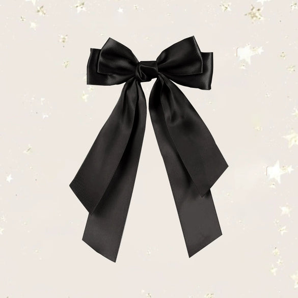 Doublelayer Satin Ribbon Broken Bow Hairpin Polyester Handmade Women's Hair Accessories