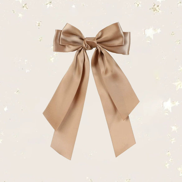 Doublelayer Satin Ribbon Broken Bow Hairpin Polyester Handmade Women's Hair Accessories